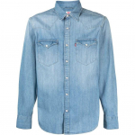 Levis vienspalviai mar&scaron;kiniai smailia apykakle, užsegami viena eile, ilgomis rankovėmis, vyri&scaron;ki vir&scaron;utiniai drabužiai, &scaron;viesiai mėlyni 85744-0047 M
