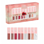 Skystas lūpų blizgis, 9 vnt., &scaron;velnioms ir gaivioms lūpoms, praturtintas vitaminu E ir migdolų aliejumi, lūpų spalva blizgiam įvaizdžiui 2ml, pack of 9