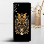 Dėklas, skirtas Samsung Galaxy S20 S22 Ultra S21 FE S10 S9 Plus Note 20 10 Lite 9 Mink&scaron;tas telefono dangtelis Shell Samurai Oni Mask Samsung S21 5G