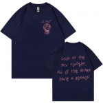 Reperio Lil Peep Tour koncertiniai grafiniai mar&scaron;kinėliai Vyri&scaron;ki madingi medvilniniai mar&scaron;kinėliai trumpomis rankovėmis Unisex hiphopo dideli mar&scaron;kinėliai gatvės apranga S juoda