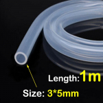 Maisto klasės i&scaron;ėjimo skersmuo 4 ~ 16 mm vandentiekio žarnos Alaus pieno vamzdis lankstus vamzdelis silikoninės gumos žarna 3x5 mm