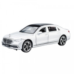 1/24 Lydinio Automobilio Modelis Žaislas Benz S400L Metalinis Lietas Modelis Transporto Priemonė I&scaron;skirtinis Meistri&scaron;kumas Garsas &Scaron;viesa Kolekcija Vaikų Gimtadienio Dovana balta