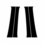 4vnt automobilio lango durelių kolonos BC stulpelio stulpelio dangčio apdaila, skirta Toyota Tacoma 2005-2015 automobilių langų durų kolonėlės dekoro priedai Glossy Black