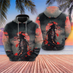 Japniečių samurajų grafiniai megztiniai Harajuku mados vy&scaron;nių žiedų gobtuvai Vyri&scaron;ki drabužiai Warrior Cat Y2k Hoodie Boy Hoody S