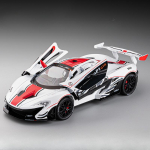 1/22 Mclaren P1 GTR Modeliai Žaislinis Lydinio Liejinys Sportinis Automobilis 3 Durys Atidaromos Garsas &Scaron;viesa Atitraukiamas Modelis Dekoracija &Scaron;ventės Dovana geltona