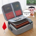 Buitinė daugiasluoksnė dokumentų saugojimo dėžutė pažymėjimams, pasams, kortelėms. Daugiafunkcis failų laikymo krep&scaron;ys &scaron;eimai.