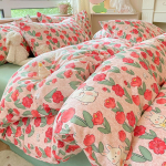 Sustorintas keturių dalių komplektas, Antklodės užvalkalas, Paklodė, Bendrabučio vienviečio trijų dalių komplektas 1.2m bed