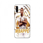 Coque Maniacase pour Samsung Galaxy A50 Kylian Mbappe Real Madrid wallpaper celebration