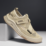 Madingi Nauji Vyri&scaron;ki Batai I&scaron;pjauti Tinklelio Bėgimo Kvėpuojantys Vyri&scaron;ki Lauko Paplūdimio Plaukimo Basakojai Plok&scaron;čiu Padu Atsparūs Dilimui Sportbačiai 38