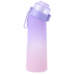 650ML Sportinio gėrimo butelis Gerkite daugiau vandens Pagardintas sporto salės fitneso butelis Gėrimo butelis &Scaron;alto vandens butelis kempingui, žygiams, žvejybai 650ML violetinė