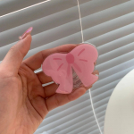 Mielas mergaičių kaspinėlis oro pagalvės stovas iPhone Android mobiliesiems telefonams, stalinis žiūrėjimo tinginio laikiklis, telefono dėklo dekoracija