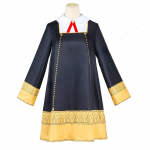 Volwassenen Anya Vervalser Vaikų Cosplay kostiumas Anime &Scaron;nipas X &Scaron;eima Zwarte Jurk Schattige Meisjes Vrouw Jurk Roze Pruik Carnaval Rol Spelen apranga 2XL