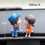 Anime automobilio interjero puo&scaron;mena Miela besibučiuojanti pora Veiksmo figūrėlė Automobilio prietaisų skydelio apdaila automobilio priedams Interjero moteris
