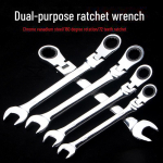 Reguliuojamas dvigubo naudojimo 180&deg; reketinis veržliaraktis su 72 dantų CRV 6MM Dual-purpose Ratchet
