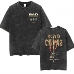 Streetwear Bad Omens grupės muzikos turo plauti mar&scaron;kinėliai retro 90-ųjų vyri&scaron;ki moteri&scaron;ki drabužiai mar&scaron;kinėliai kasdieniai dideli mar&scaron;kinėliai M