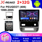 2DIN Android automobilio radijas Peugeot 406 1999-2005 m. Multimedijos grotuvas Stereo Navigacija GPS Carplay Automobilio garso sistema WIFI Pagrindinis įrenginys 4 core 2GB+32GB CP