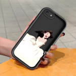 Mink&scaron;tas silikoninis kvadratinių kopėčių spausdinimo ra&scaron;tas telefono korpusas, pilnas dangtis, fotoaparatas, atsparus smūgiams, guminis dėklas, skirtas iPhone Infinix Tecno OnePlus Infinix Note 30 tamsiai raudona spalva