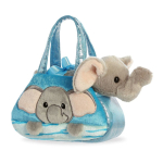 Aurora World pliu&scaron;inis žaislas Fancy Pals Naujas dramblys beige