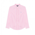 Polo Ralph Lauren Dryžuoti mygtukais ilgomis rankovėmis mar&scaron;kiniai Vaikams mar&scaron;kiniai Rožiniai 323862260-040 S