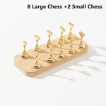 Dviguba eilė magnetinis nagų laikiklis praktikai, ekspozicinis stovas, UV gelinis lakas, 10 &scaron;achmatų medinis pagrindas, ekspozicinė lentyna, manikiūro įrankis as the picture