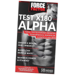 Testosterono stiprintuvas kapsulėse, Test X180 Alpha, Force Factor 60 kaps. (08641011) 60caps