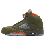 Air Jordan 5 Retro Olive 2024 Vyri&scaron;ki sportbačiai Žali Army-Olive Solar-Orange DD0587-308 42.5 gray