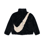 Nike moteri&scaron;kas oversized striukė su Swoosh logotipu (Azijos dydis) Juodi Fossil moteri&scaron;ki gatvės drabužiai DO3792-010 XS beige