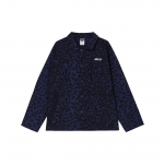 Nike SB Raidėsių Siuvinėjimas Leopardinis Ra&scaron;tas Patogus Laisvalaikio Striukė Unisex Striukė Tamsiai Mėlyna FN2592-410 M