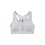 Nike Dri-FIT Swoosh Užsegamas priekyje Vienspalvis Vidutinio intensyvumo sportinis liemenukas Moteri&scaron;ki apatiniai Pilkas DD1206-073 M
