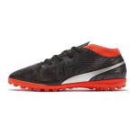 Puma One 18.4 TT žemi futbolo bateliai vaikams Vaikams skirti futbolo bateliai Juodi Raudoni 104562-01 38.5