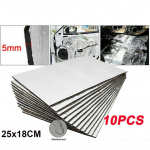 Automobilio Garso izoliacija ir &Scaron;ilumos izoliacija Aliuminio Padėklas - 5mm/10mm Storio Durims ir Gaubtams 25x18cmx5mm 20pcs