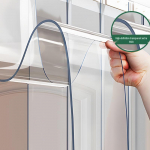 Skaidri PVC durų užuolaida - Visų sezonų vėjui atspari ir izoliuota pertvara namams ir parduotuvėms 1.8m High