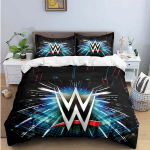 Madingi 3D imtynių sporto W-Wwe spaudiniai patalynės komplektai Lovos reikmenų rinkinys Antklodės užvalkalas Patalynės komplektas Prabangi dovana AU Single(140x210cm)