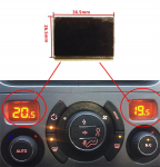 Oro kondicionavimo valdymo ACC LCD ekranas Peugeot 308 308CC A/C skydeliui