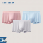 Men's 3A Antibacterial Ice Silk Seamless Boxer Briefs (3-Pack) XL