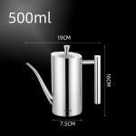 500 ml/700 ml nerūdijančio plieno aliejaus puodas, dulkėms nepralaidus, nepralaidus aliejaus buteliukas, padažas, actas, prieskonių puodas Namų virtuvės įrankiai