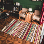 Bohemijos Retro Kilimėliai Svetainės Dekoravimas Didelio Dydžio Kilimai Valgomojo Dekoras Miegamojo Maroko Svetainės Kilimas Didelio Ploto Grindų Kilimėliai 80*120cm brown