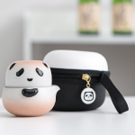 KuaiKe Puodelis Mielas Panda Vienas Puodas Vienas Puodelis Vienam Asmeniui Lauko Ne&scaron;iojamas Kelioninis Arbatos Rinkinys Dovana Arbatos Puodelių Rinkinys rožinė