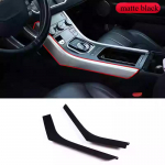 Land Rover Range Rover Evoque 12-18 Automobilio centrinės konsolės apdailos juostelės Apdailė ABS Centrinio valdymo &scaron;oninės apsaugos priedai matinė juoda spalva