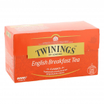 Twinings English Breakfast arbata, 25 arbatos mai&scaron;eliai, Auk&scaron;čiausios kokybės juodoji arbata, Angli&scaron;ka klasikinė serija, Vidutinio stiprumo, Sodraus skonio, 50 g
