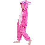 Vaikų Stitch Cosplay Kostiumas Flanelinis Pižama Anime Lilo & Stitch Kombinezonas Vienas Dalies Pižama Helovino Kostiumas Vaikui 110
