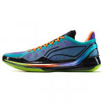 Li Ning Blade 4 V2 Cushioning Slip Resistant Lightweight Rebound Low top Basketball Shoes Men's Purple Green ABAU037-6 42