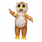 Pūsto kostiumo pelėda, suaugusiems 150-190cm geltona