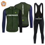 Team Merida Terminis Fleece Dviračių Drabužiai Ilgomis Rankovėmis Džersis Plento Dviratininko Drabužiai Ropa Ciclismo MTB Uniforma Žieminis Fleece &Scaron;iltas Dviračių Kostiumas Rinkinys XL black