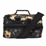 Smiggle Auksinė Futbolo Kolekcija Kuprinė Pie&scaron;tukinė Kryžmai Ne&scaron;iojama Pietų Dėžutė Lengva Mokyklos Vaikams Gold Football Crossbody Lunch Bag 25x15.5 cm black