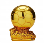 Futbolo trofėjus su auksiniu, sidabriniu, variniu apdailos variantu apdovanojimo ceremonijai ir gerbėjo dovanai Gold 21cm