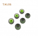 TALOS 6vnt Mink&scaron;to silikono pakaitinis į ausis įstatomas ausines ausines ausinių ausinių dangtelis One Size žalia