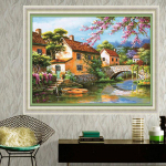HC &bdquo;pasidaryk pats&ldquo; 5D deimantų tapyba tilto kabinos siuvinėjimas amatai kryželiu namų dekoras 30*40 cm full round