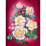 Viso kvadrato deimantų tapybos rožė paveikslėlis Kalnų kri&scaron;tolas 5D deimantinis siuvinėjimas Gėlė deimantinė mozaika rankų darbo dovana Full Round 20X30CM