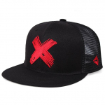 Hip Hop Hat 3D X Plastic Patch Vyri&scaron;kas plok&scaron;čias kra&scaron;telis beisbolo kepuraitė vyrams Moteri&scaron;kos kepuraitės raudona/juoda